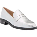 Stuart Weitzman – Women's Emi Penny Loafer (Metallic Silver)