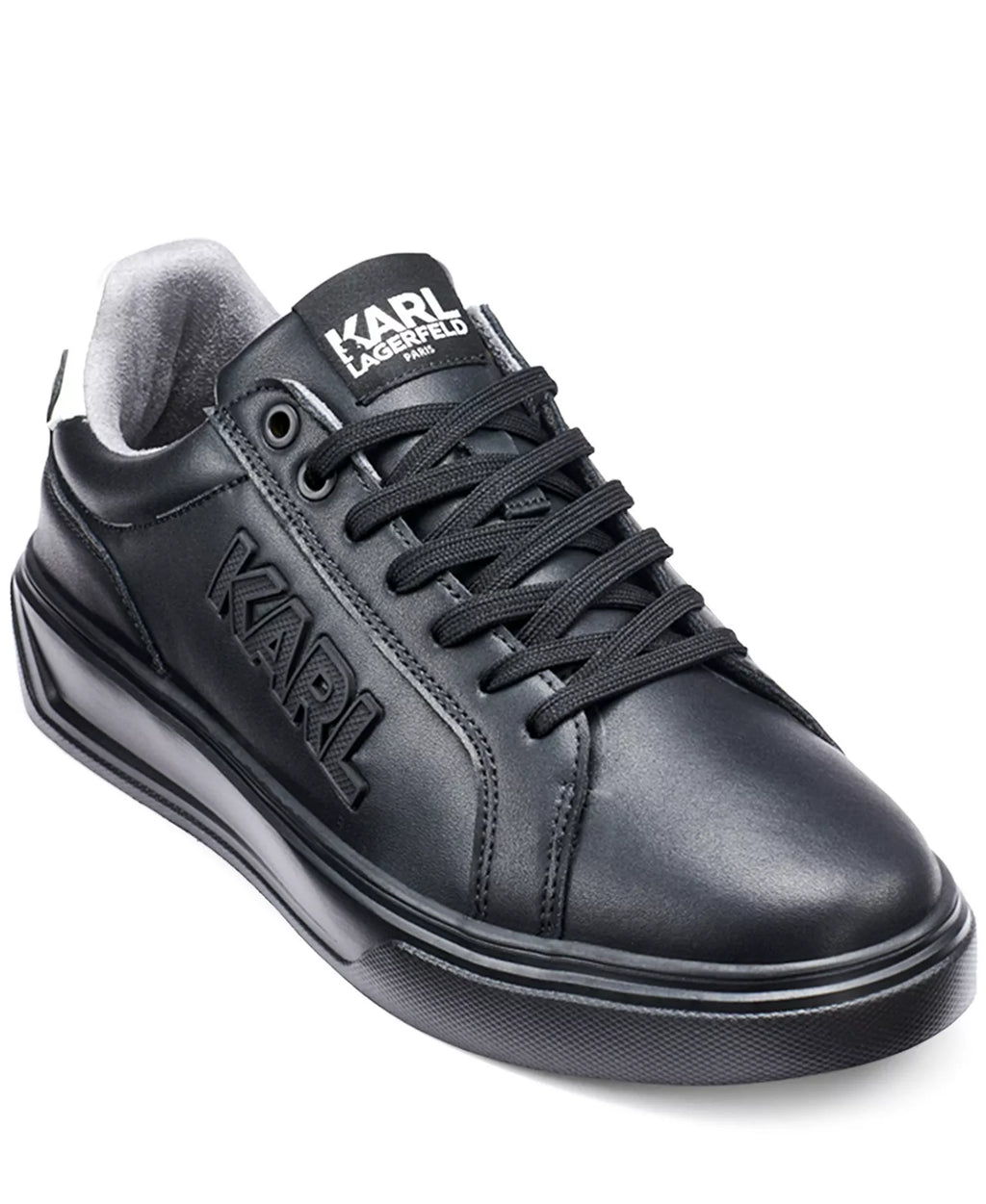 Karl Lagerfeld Paris -  Men`s Leather Side Karl Sneaker