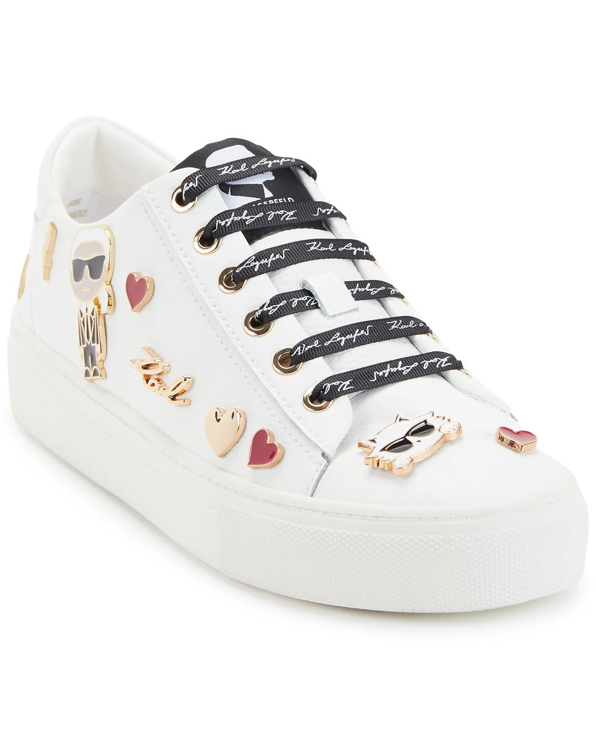 Karl Lagerfeld Paris -  Women's Cate Pins Lace-Up Sneakers