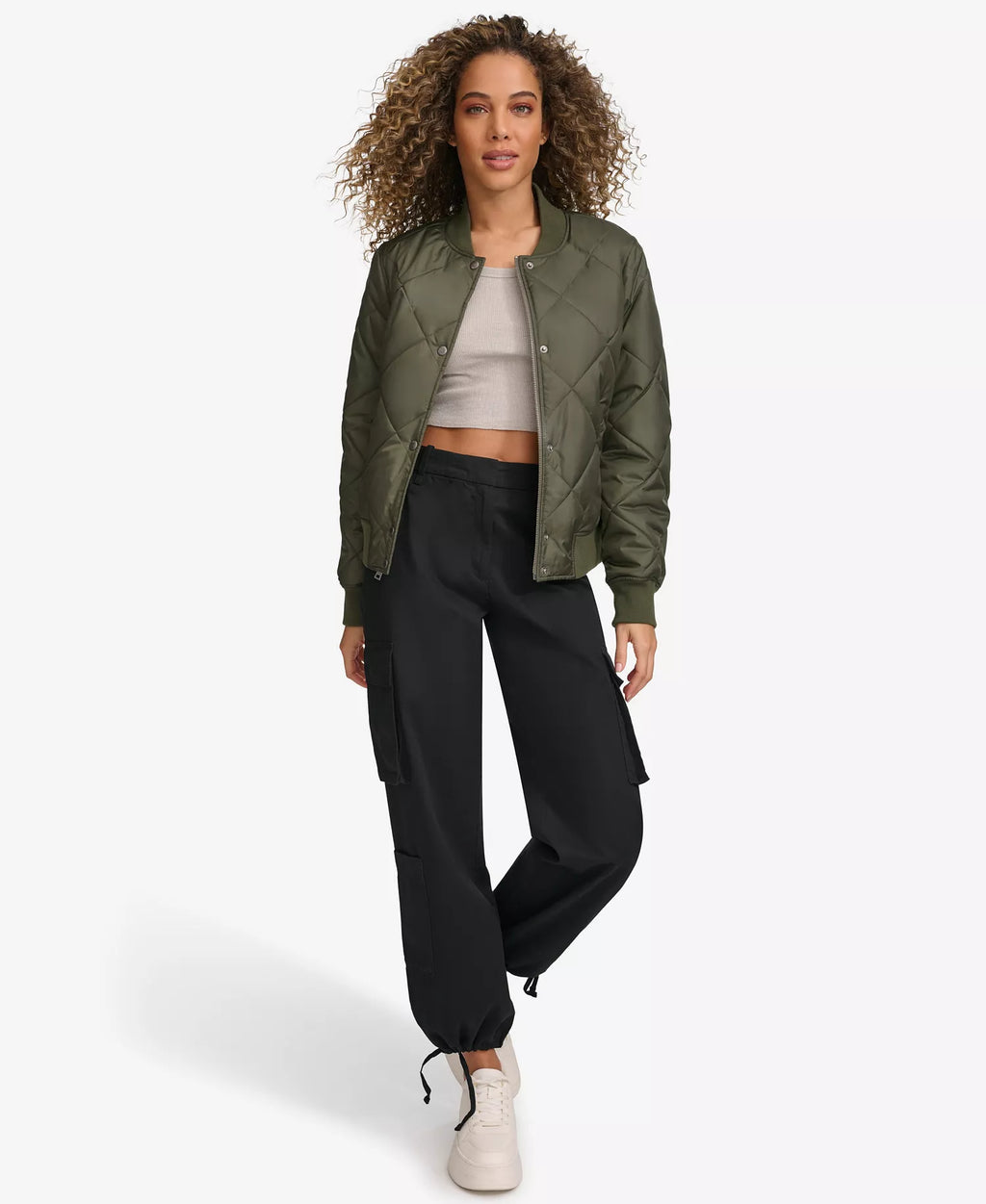 Levi's Diamond Quilted Sherpa Lined Bomber Jacket