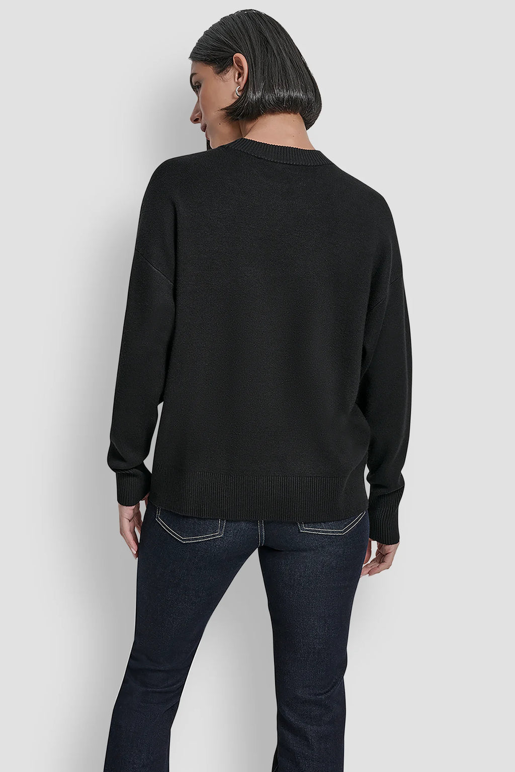 DKNY PINS AND PATCHES SWEATER