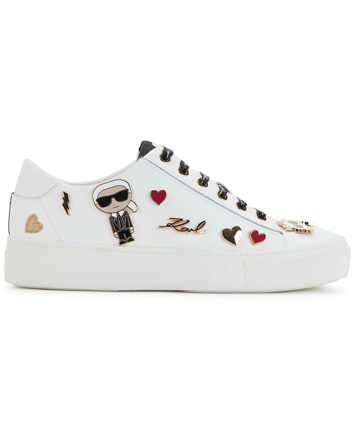 Karl Lagerfeld Paris -  Women's Cate Pins Lace-Up Sneakers