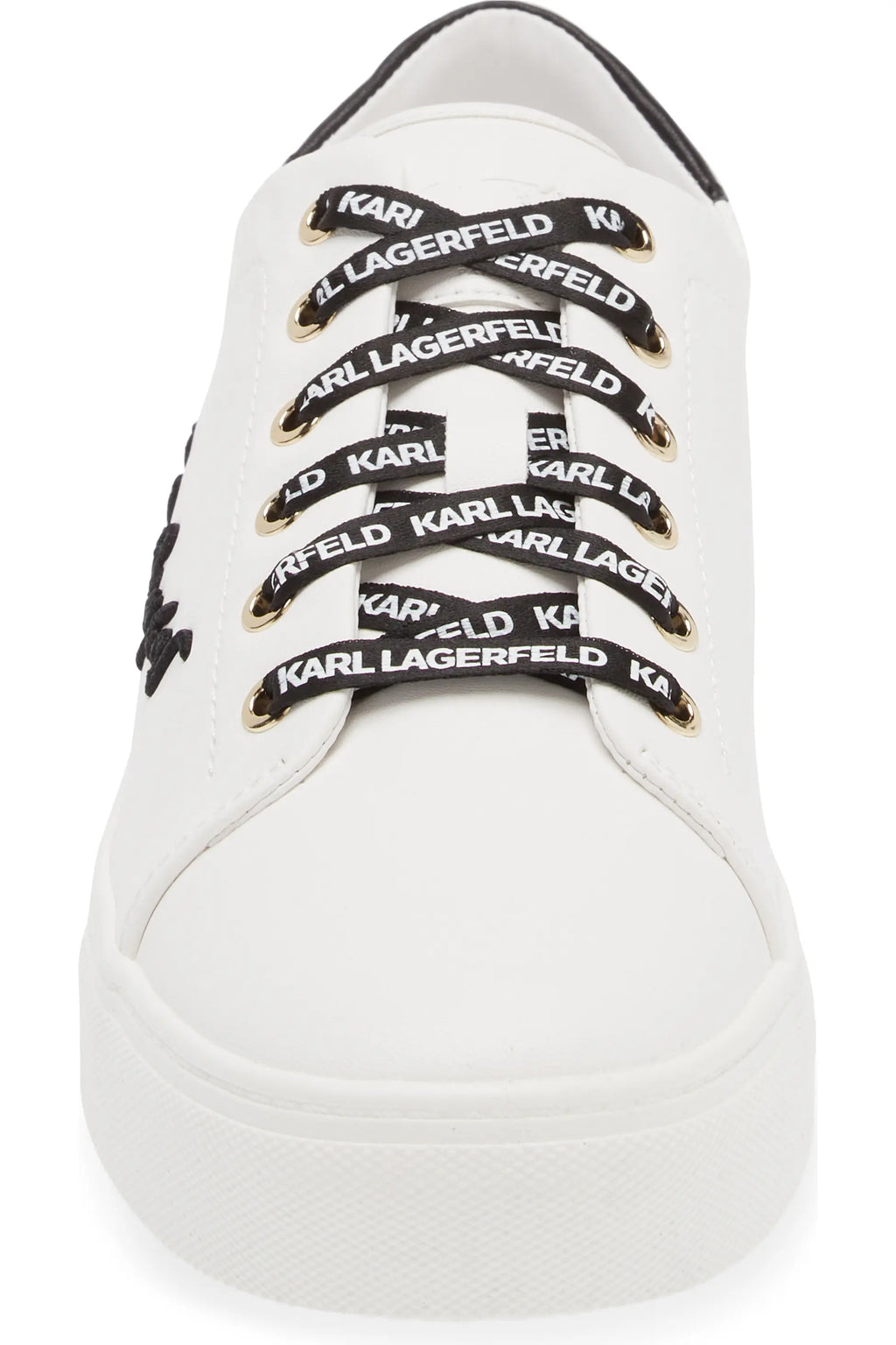 Karl Lagerfeld Paris – Women's Cylie Low Top Sneaker (White/Black)