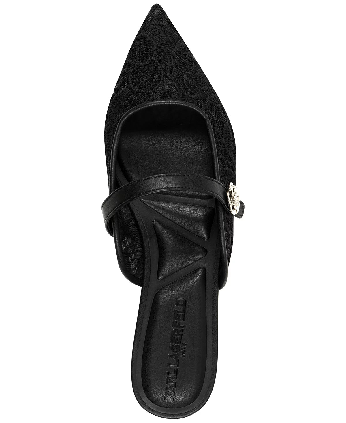 Karl Lagerfeld Paris Women's Vadyn Pointed-Toe Flats Black