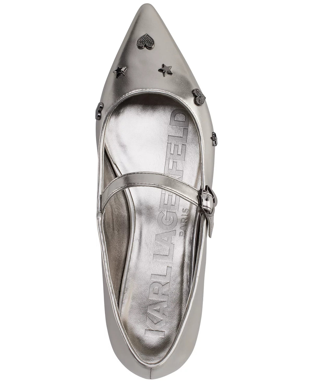 Karl Lagerfeld Paris – Women's Veyda Embellished Mary Jane Flats