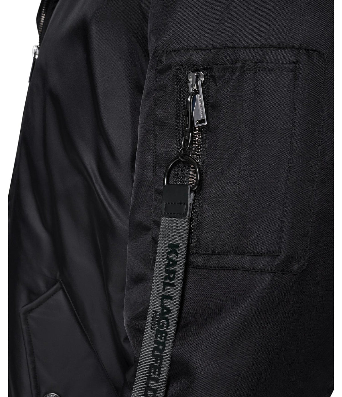 KARL LAGERFELD Full Zip Bomber Jacket